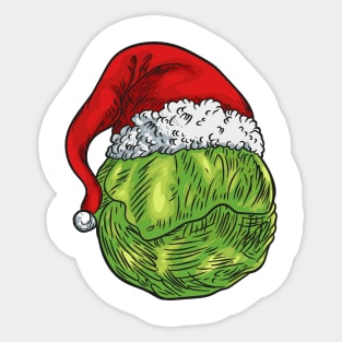 Santa Sprout Sticker